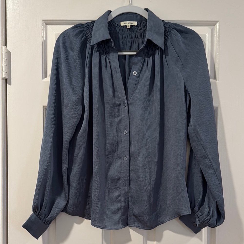 Elegant Blue Women's Top